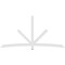 Ekena Millwork Alberta Architectural Grade PVC Gable Bracket, 108"W x 54"H x 2"D x 4"F, 12/12 Pitch GBP108X54X0204ALB00 - alternate 4